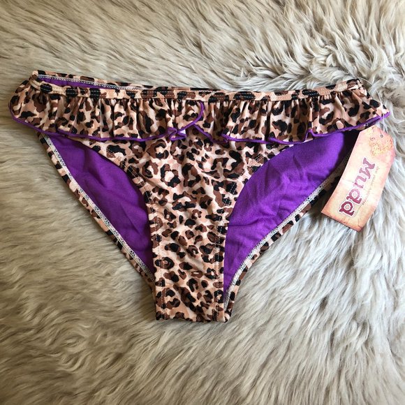 Mudd Other - !👙3/$15! NWT Bikini Bottoms in Cheetah Print Size XS